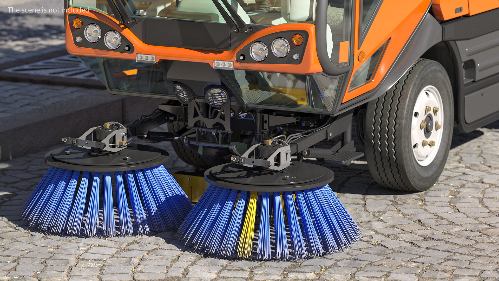3D model Road Sweeper Vehicle Generic Rigged