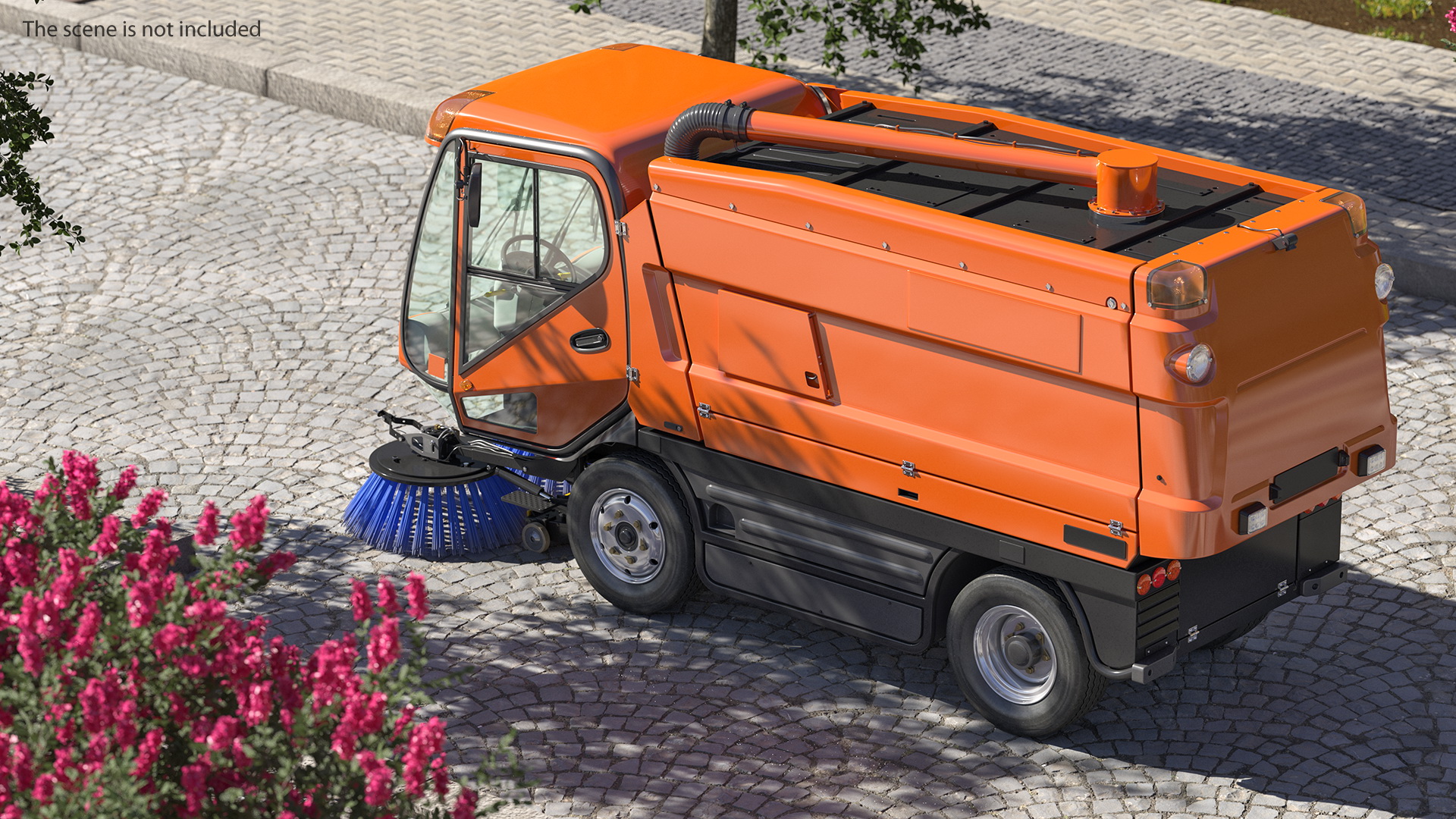 3D model Road Sweeper Vehicle Generic Rigged