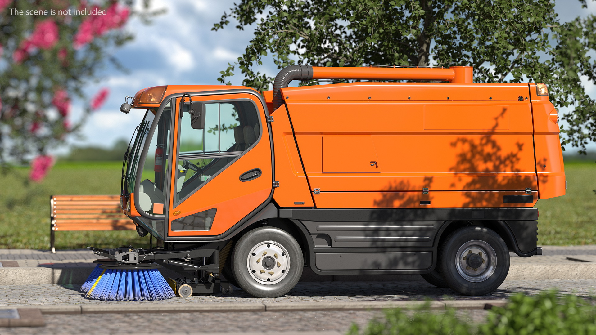 3D model Road Sweeper Vehicle Generic Rigged