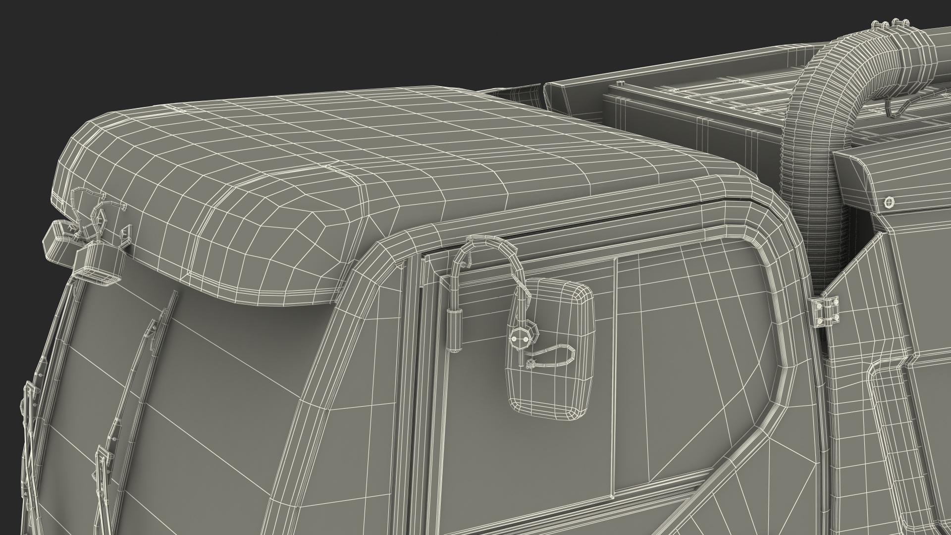 3D model Road Sweeper Vehicle Generic Rigged