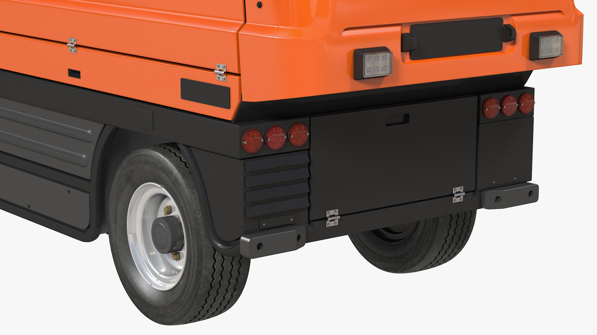 3D model Road Sweeper Vehicle Generic Rigged