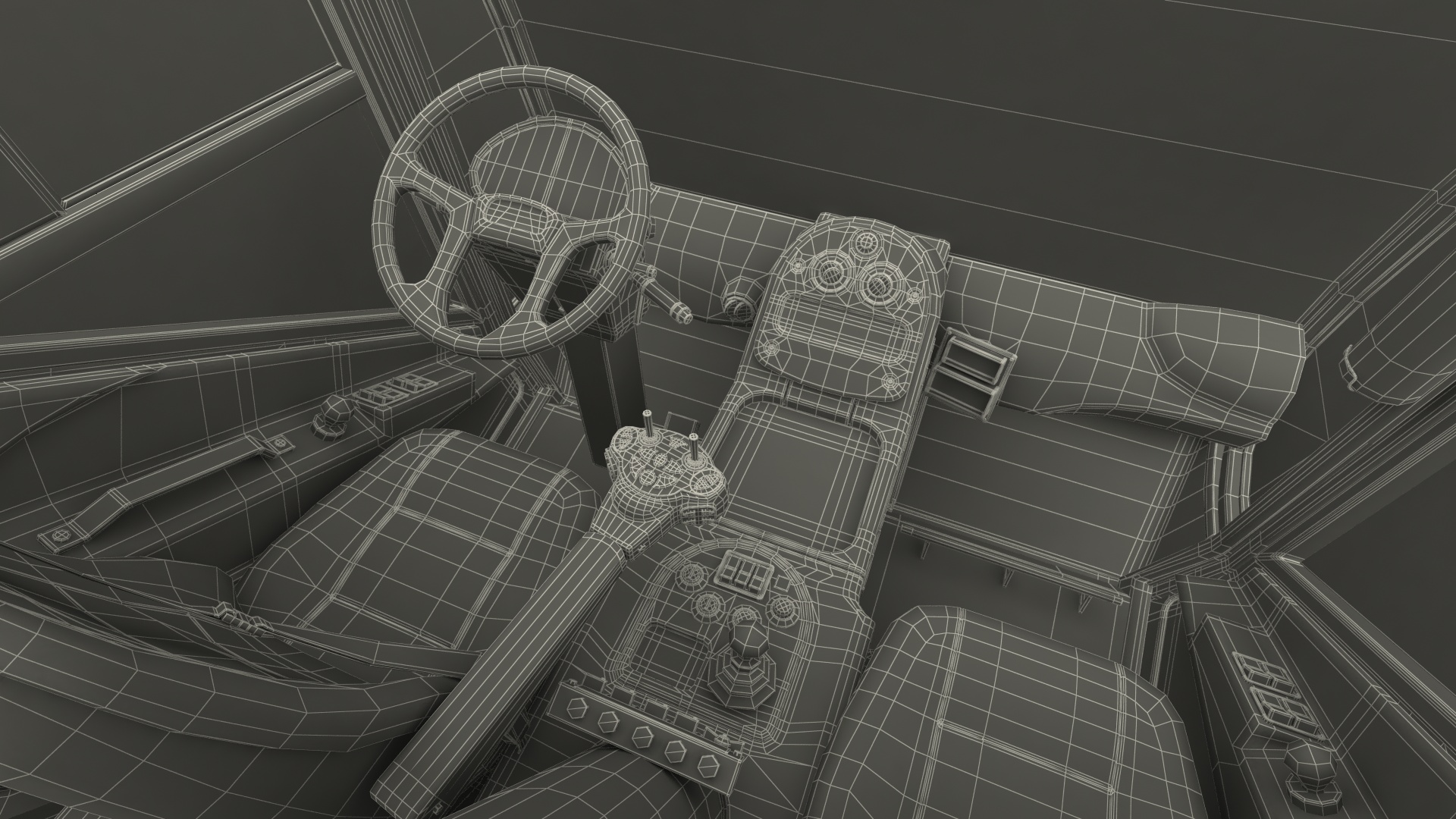 3D model Road Sweeper Vehicle Generic Rigged