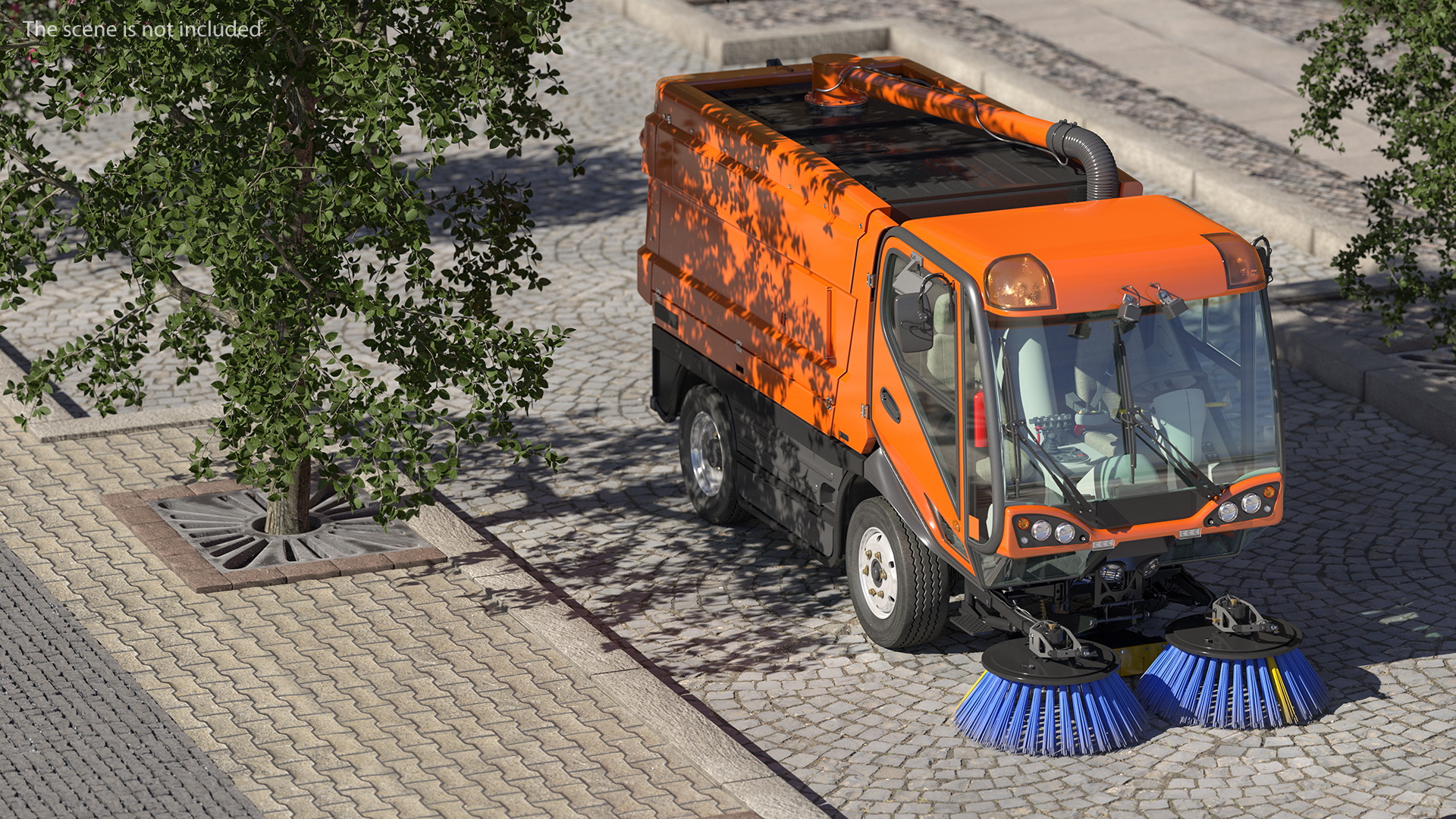 3D model Road Sweeper Vehicle Generic Rigged