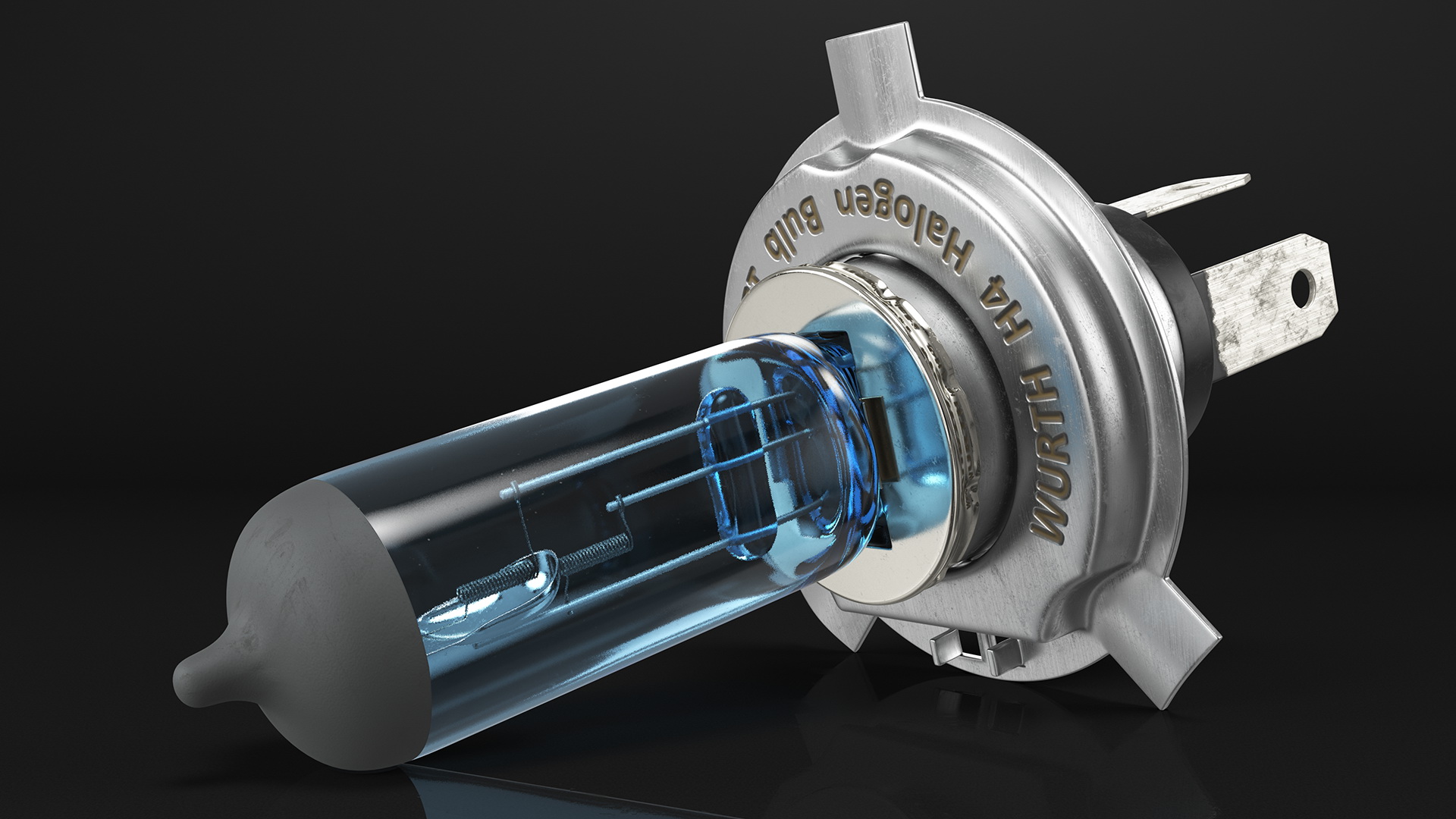 3D model Wurth Halogen Car Bulb H4 12V 5000K