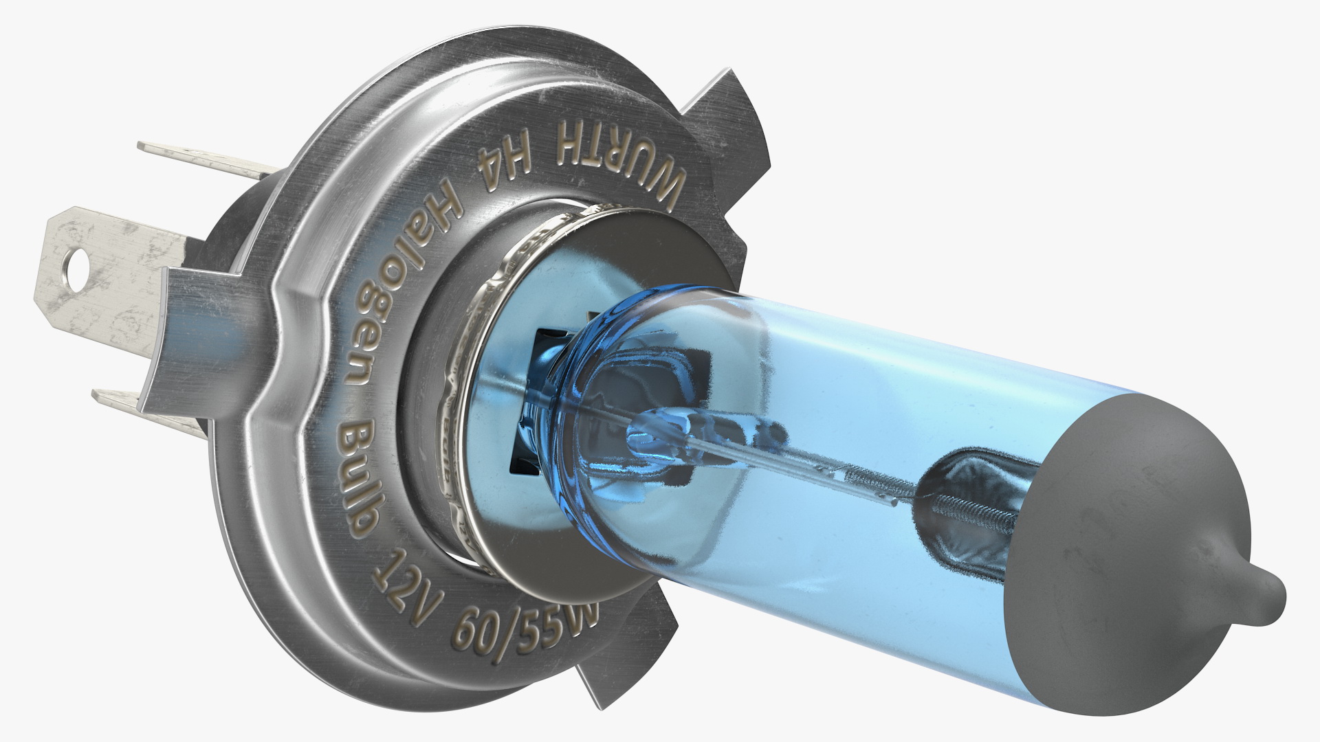 3D model Wurth Halogen Car Bulb H4 12V 5000K