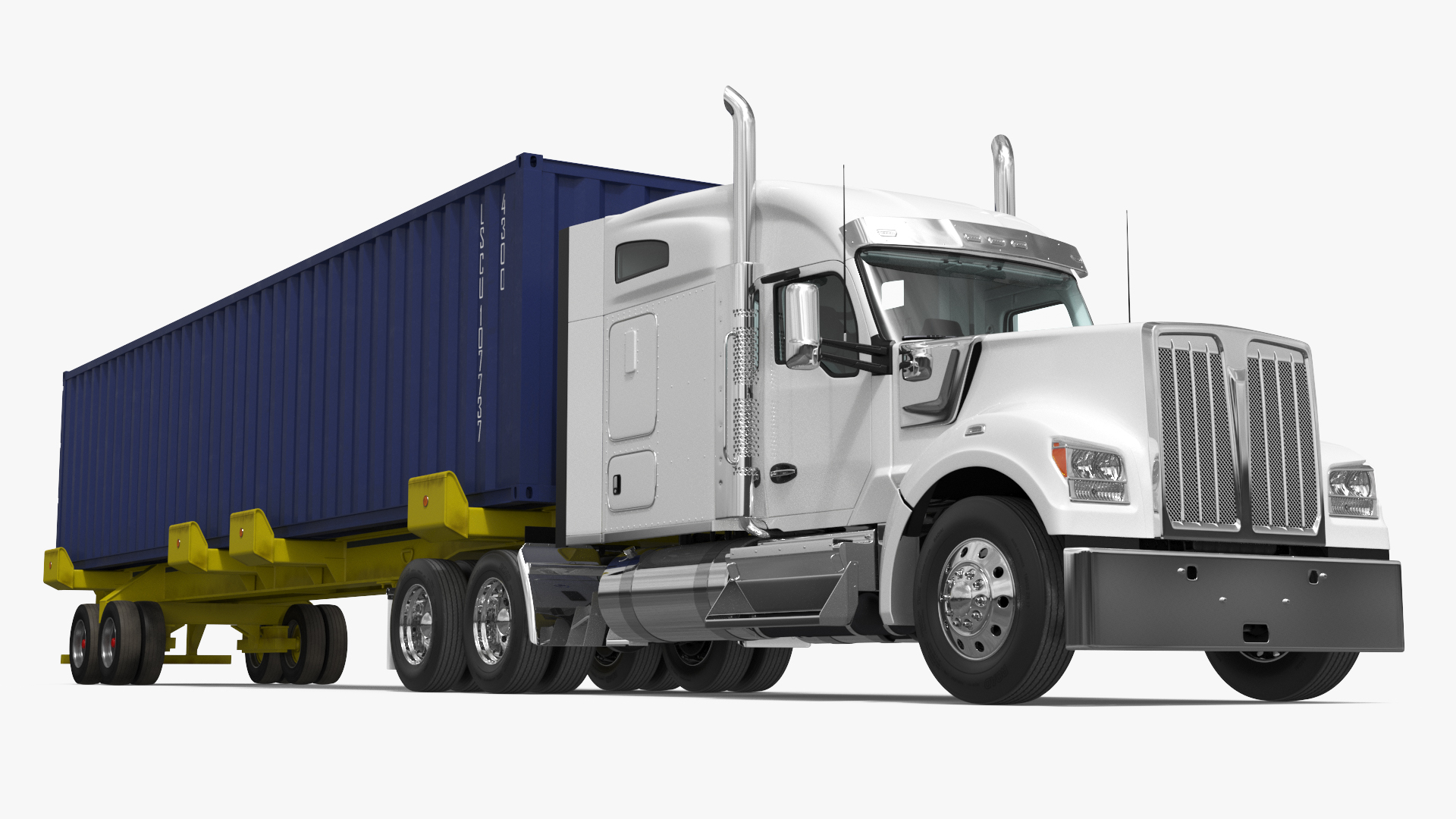 Semi Truck with 48ft ISO Container - view 2