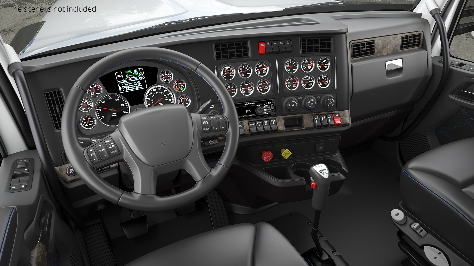 Semi Truck with 48ft ISO Container - view 5