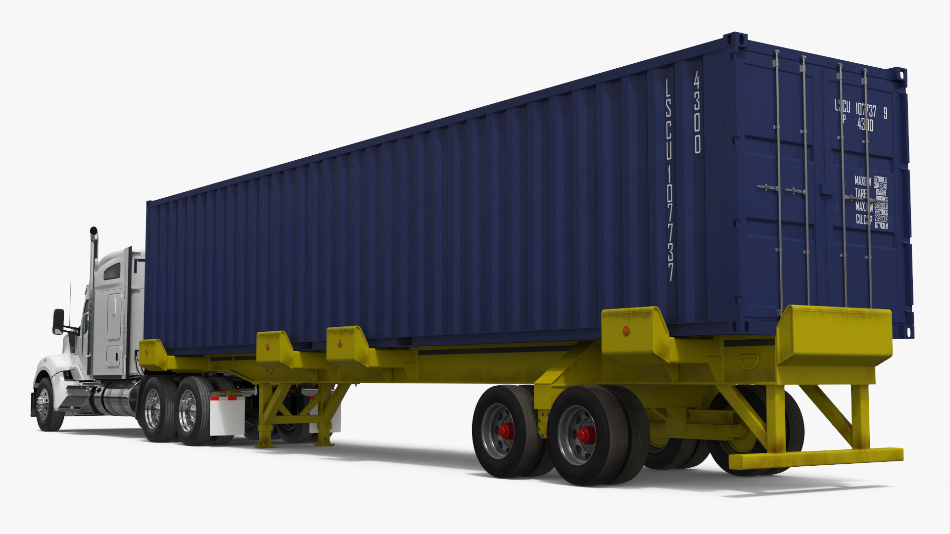 Semi Truck with 48ft ISO Container - view 8