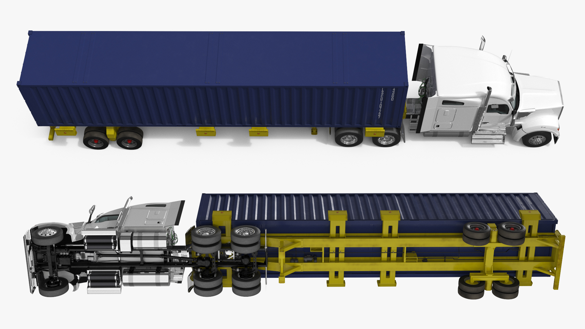 Semi Truck with 48ft ISO Container - view 9