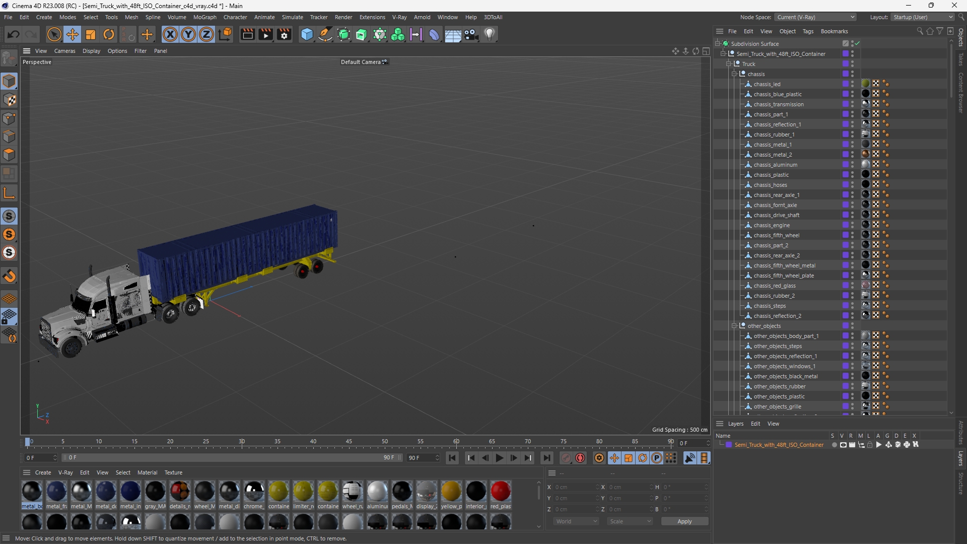 Semi Truck with 48ft ISO Container - view 12