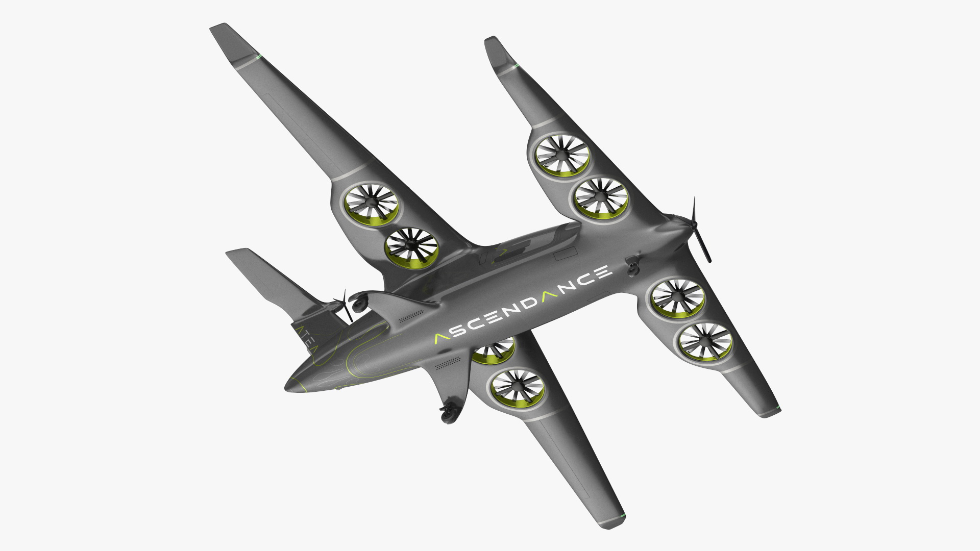 3D Atea eVTOL Black