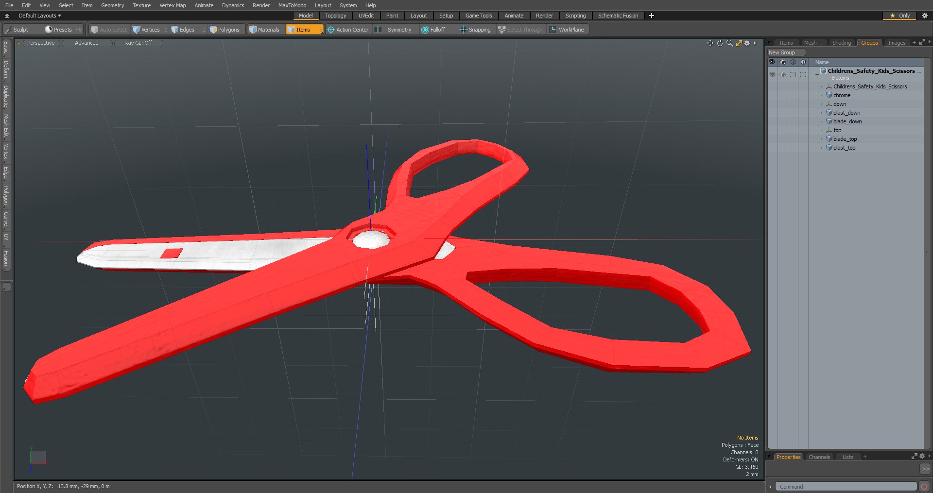 3D model Childrens Safety Kids Scissors