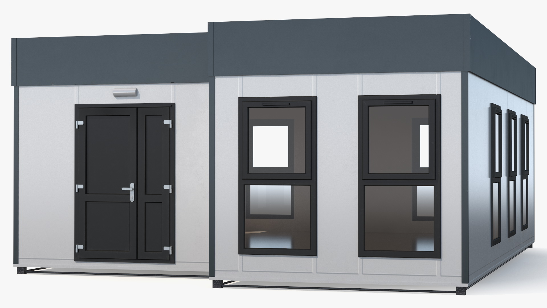 Modern Commercial Modular Building 3D model