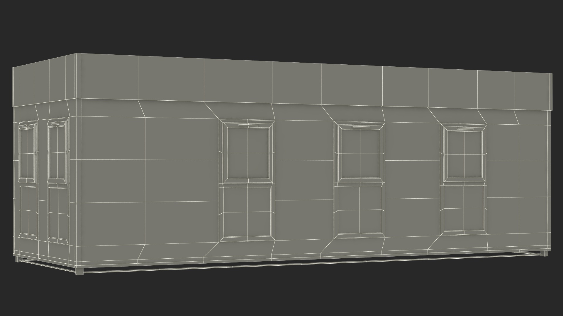 Modern Commercial Modular Building 3D model