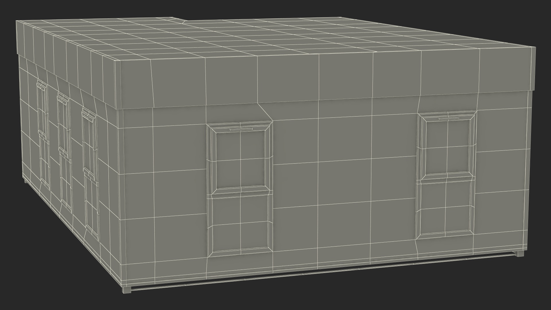 Modern Commercial Modular Building 3D model