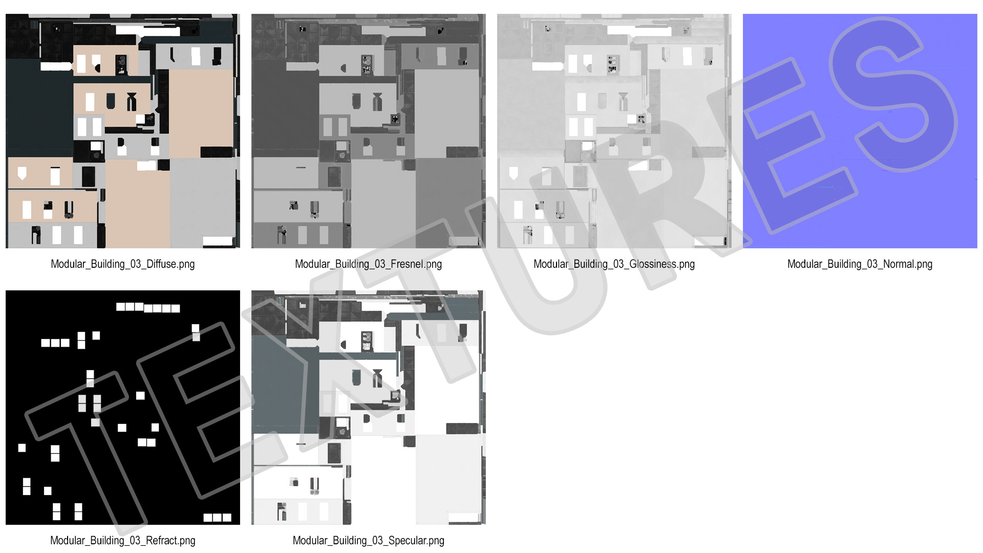 Modern Commercial Modular Building 3D model