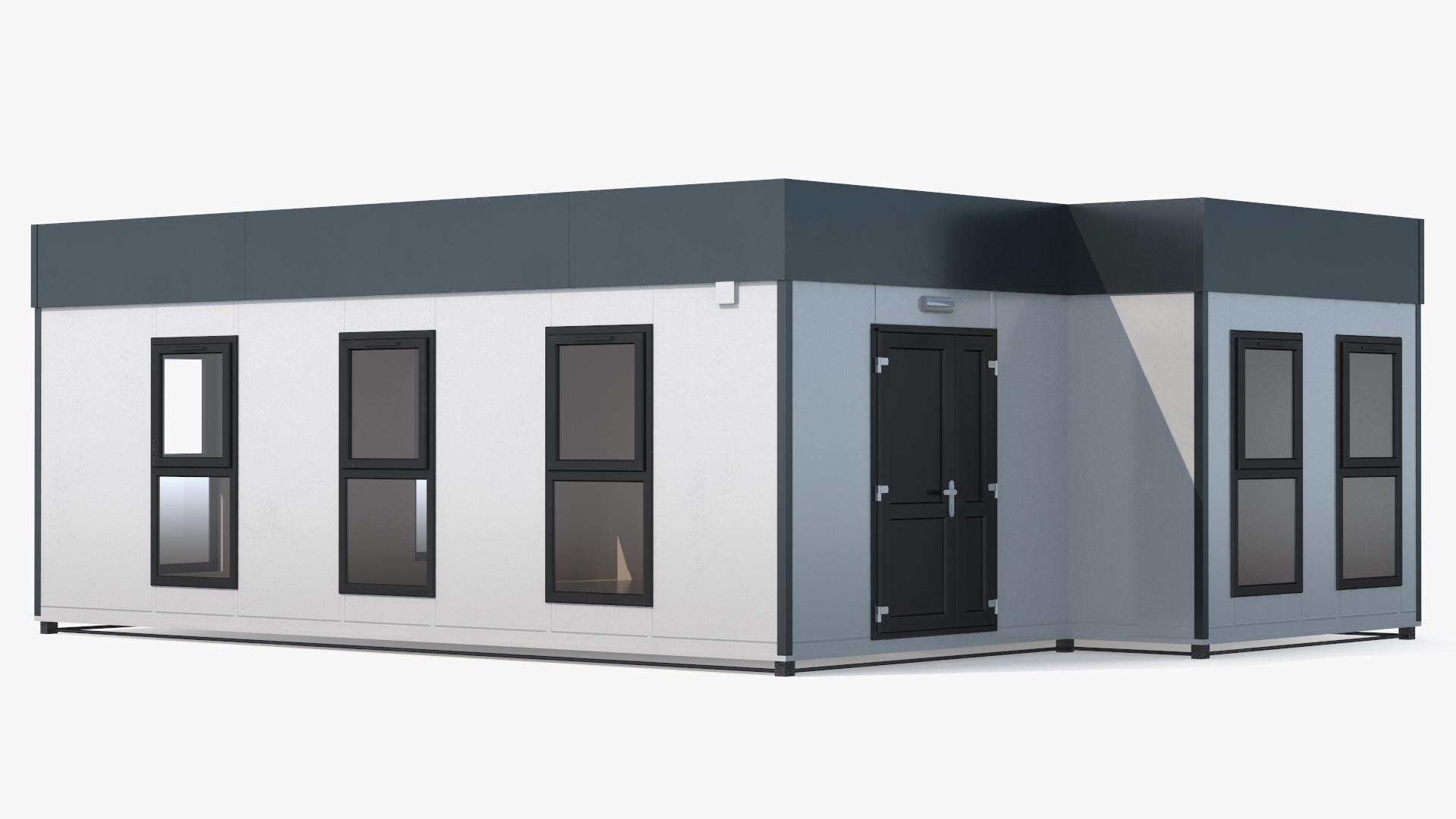 Modern Commercial Modular Building 3D model
