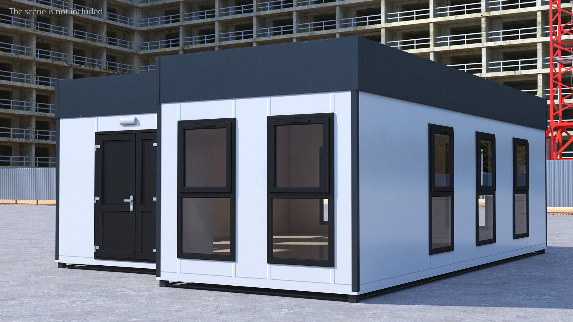 Modern Commercial Modular Building 3D model