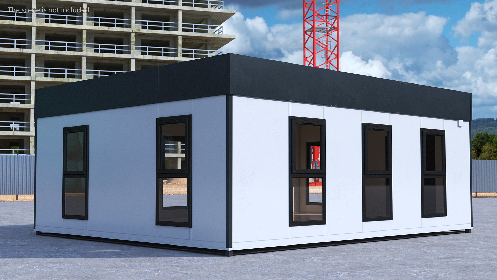 Modern Commercial Modular Building 3D model