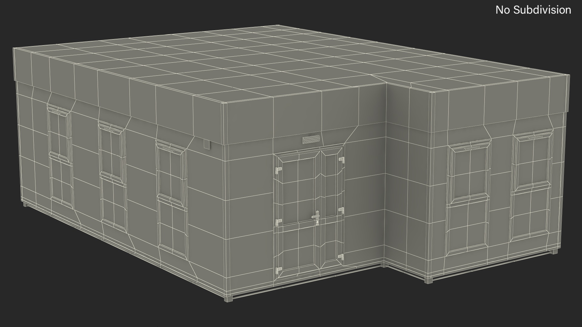 Modern Commercial Modular Building 3D model