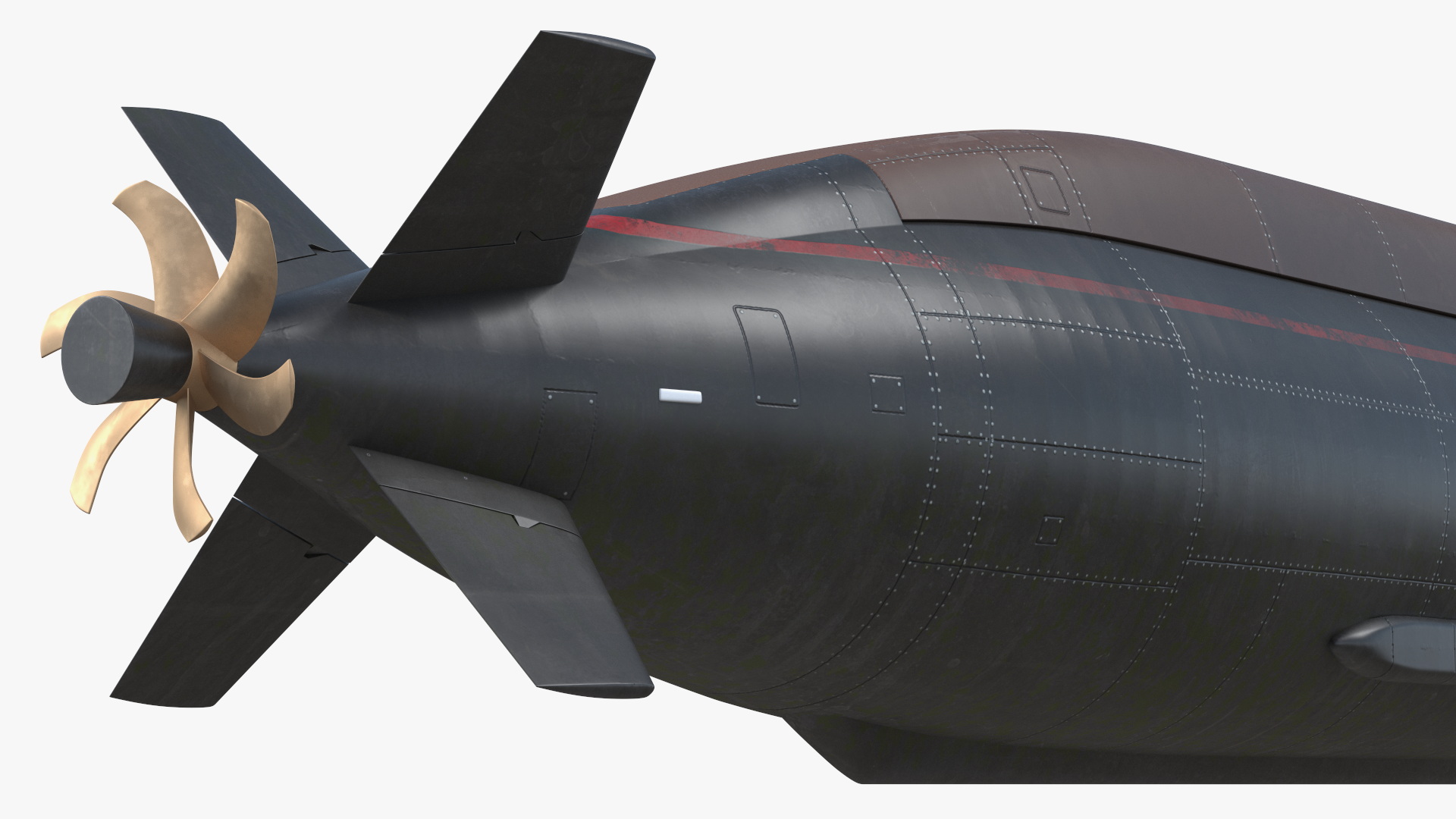 3D model Submarine HDW Class 212A Dry Rigged