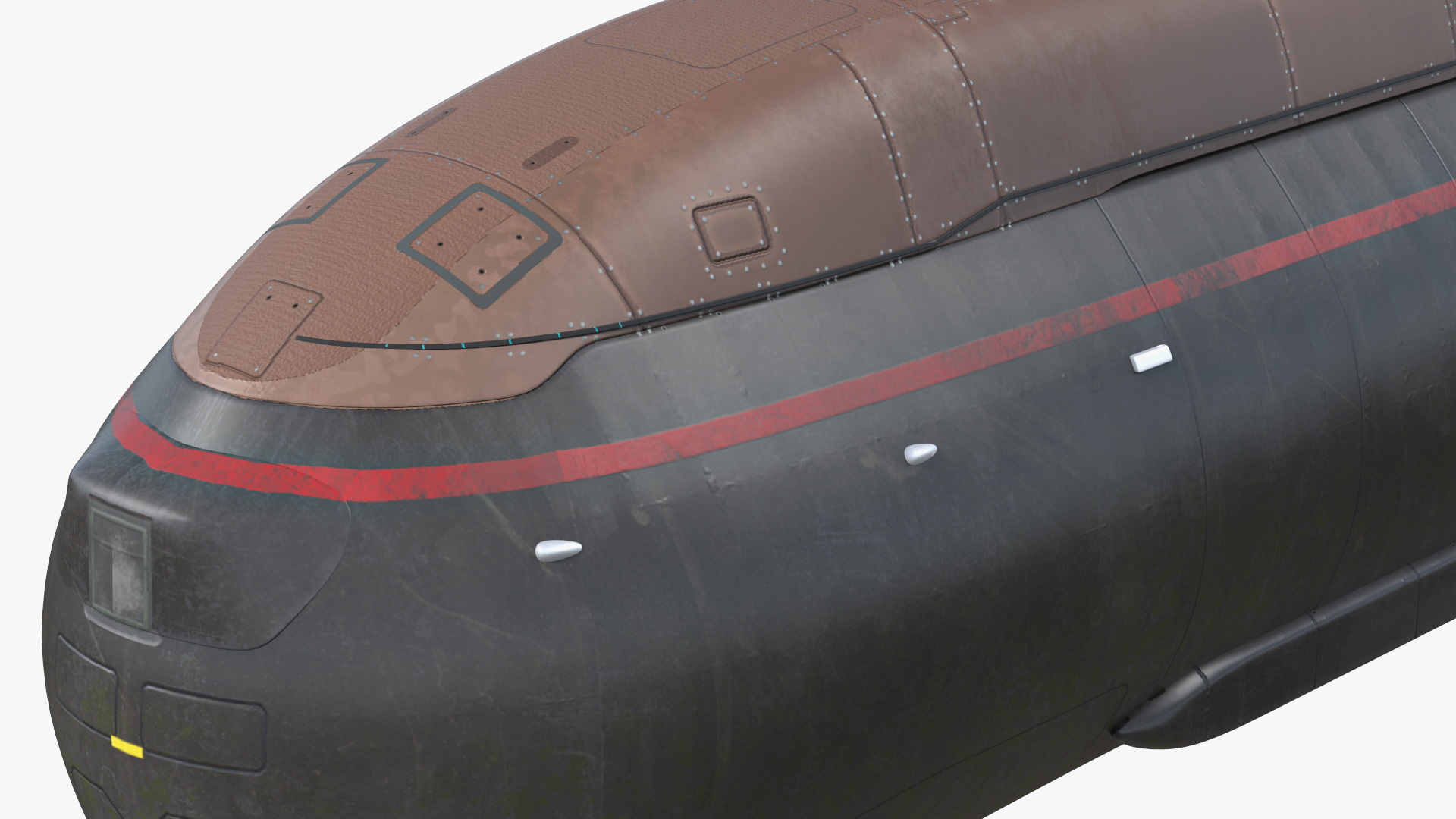 3D model Submarine HDW Class 212A Dry Rigged