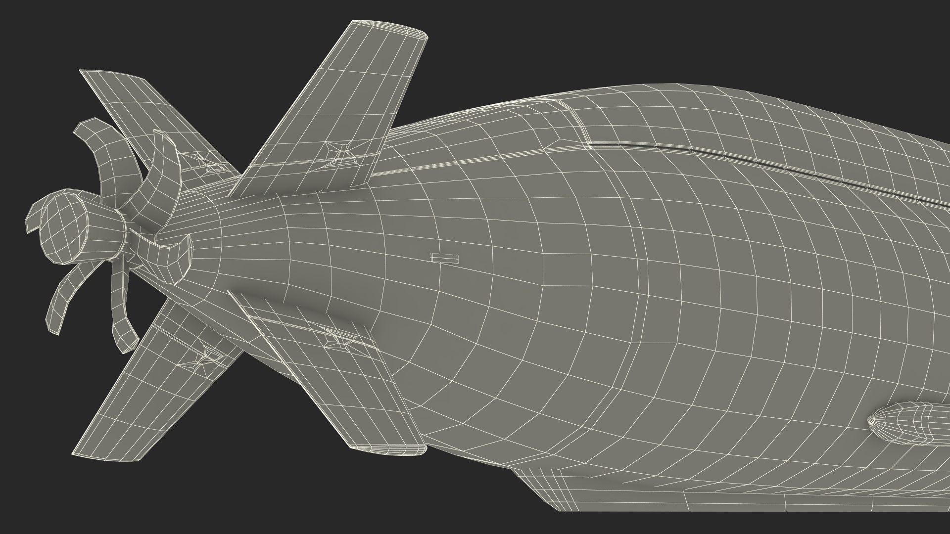 3D model Submarine HDW Class 212A Dry Rigged