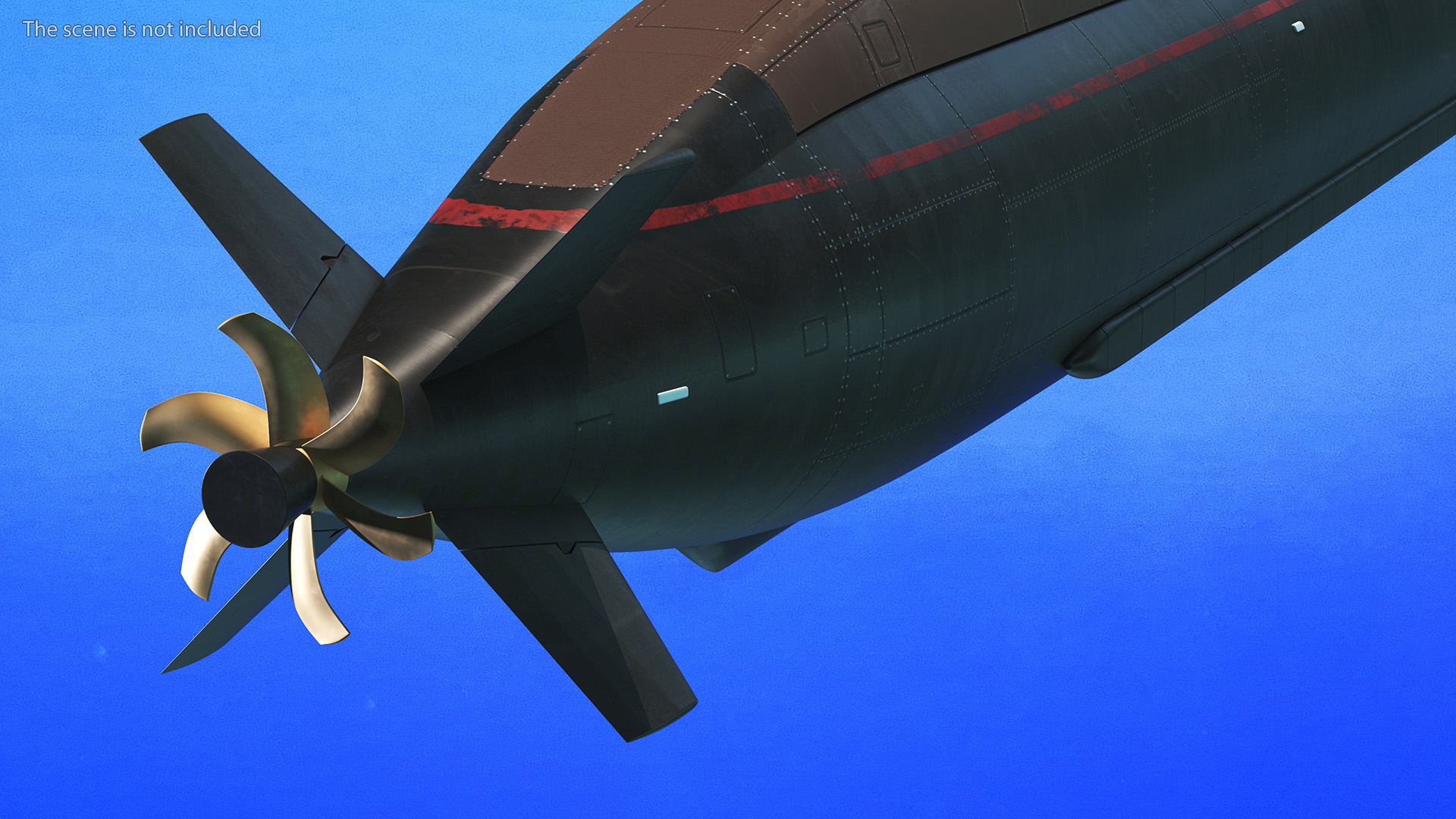 3D model Submarine HDW Class 212A Dry Rigged
