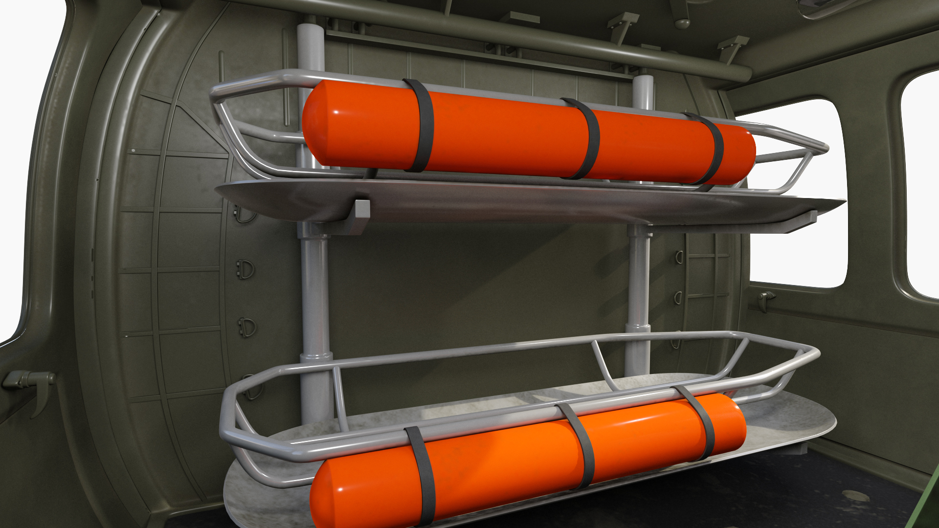 3D model Combat Rescue Helicopter Sikorsky HH60 Rigged
