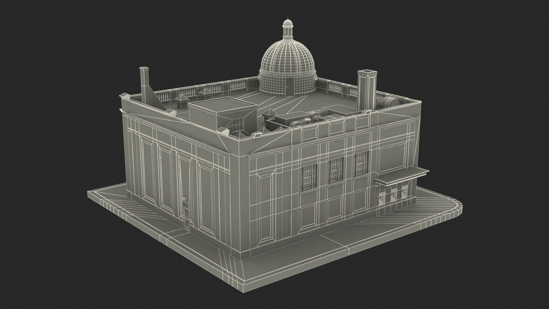 Farmers and Mechanics Bank Building in Georgetown 3D model