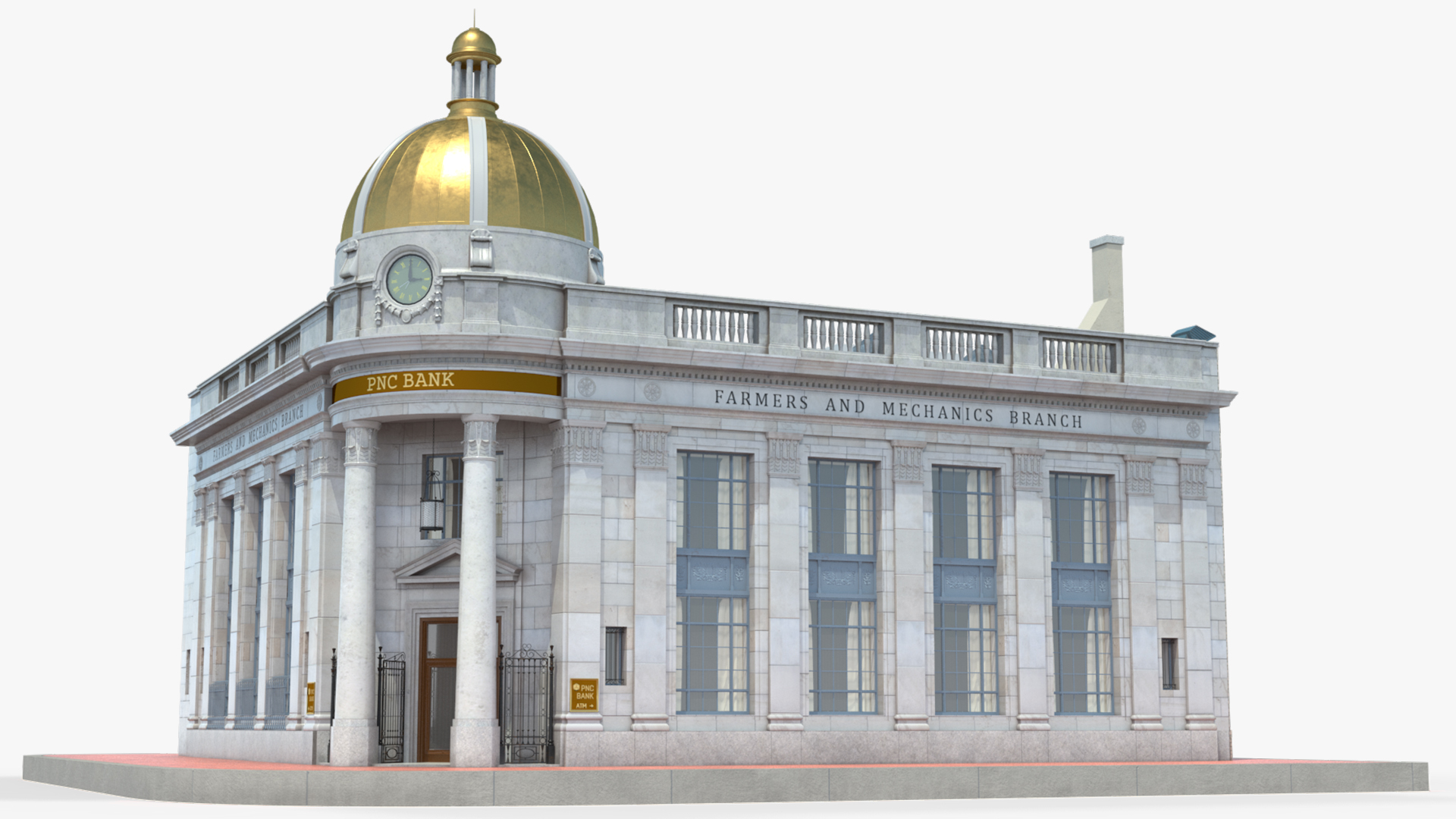 Farmers and Mechanics Bank Building in Georgetown 3D model