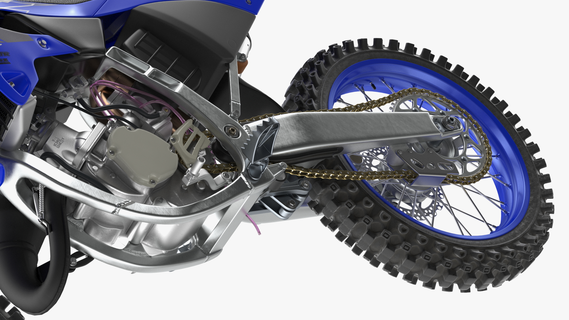 Yamaha YZ125 2022 Rigged 3D model