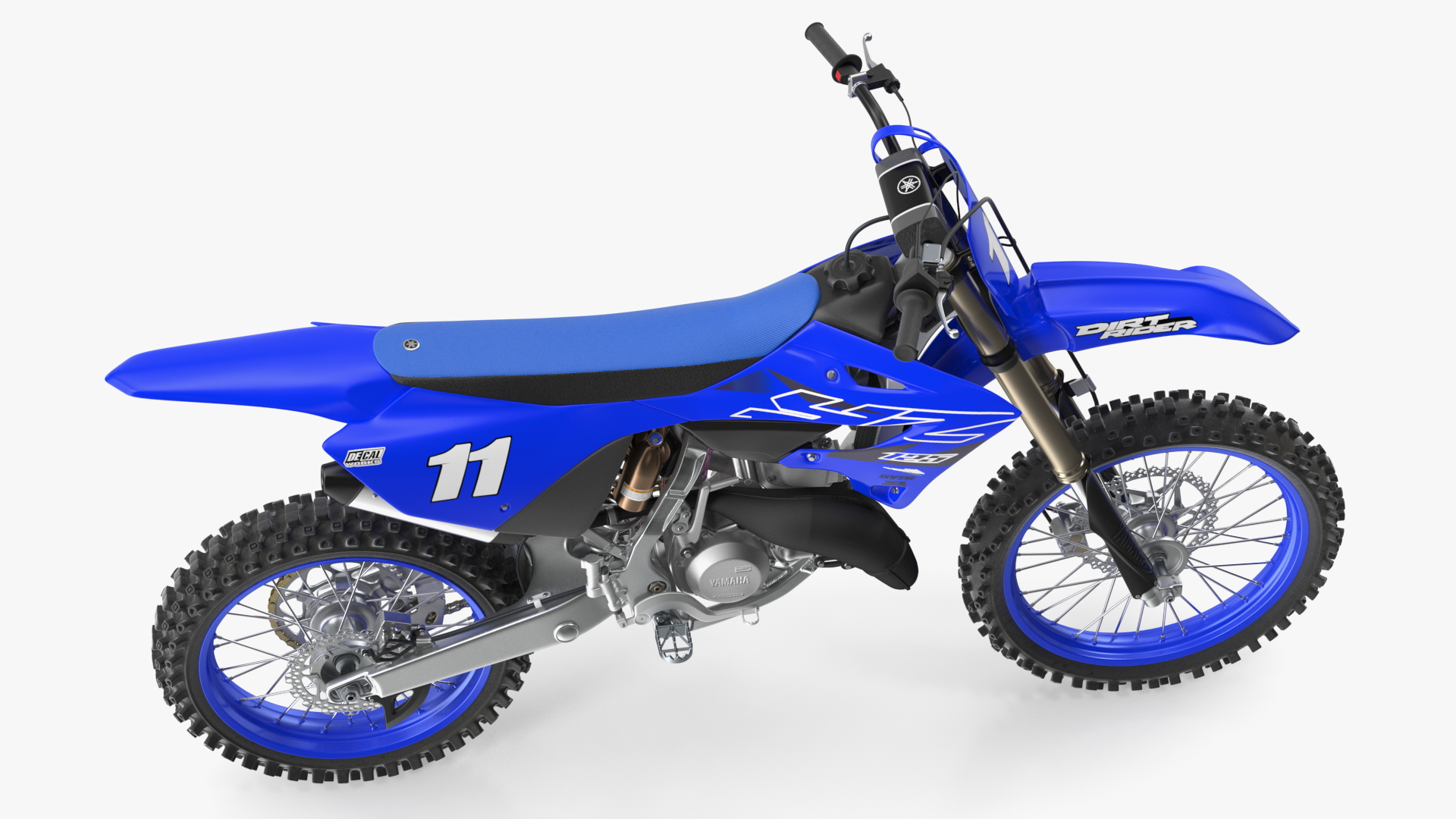 Yamaha YZ125 2022 Rigged 3D model