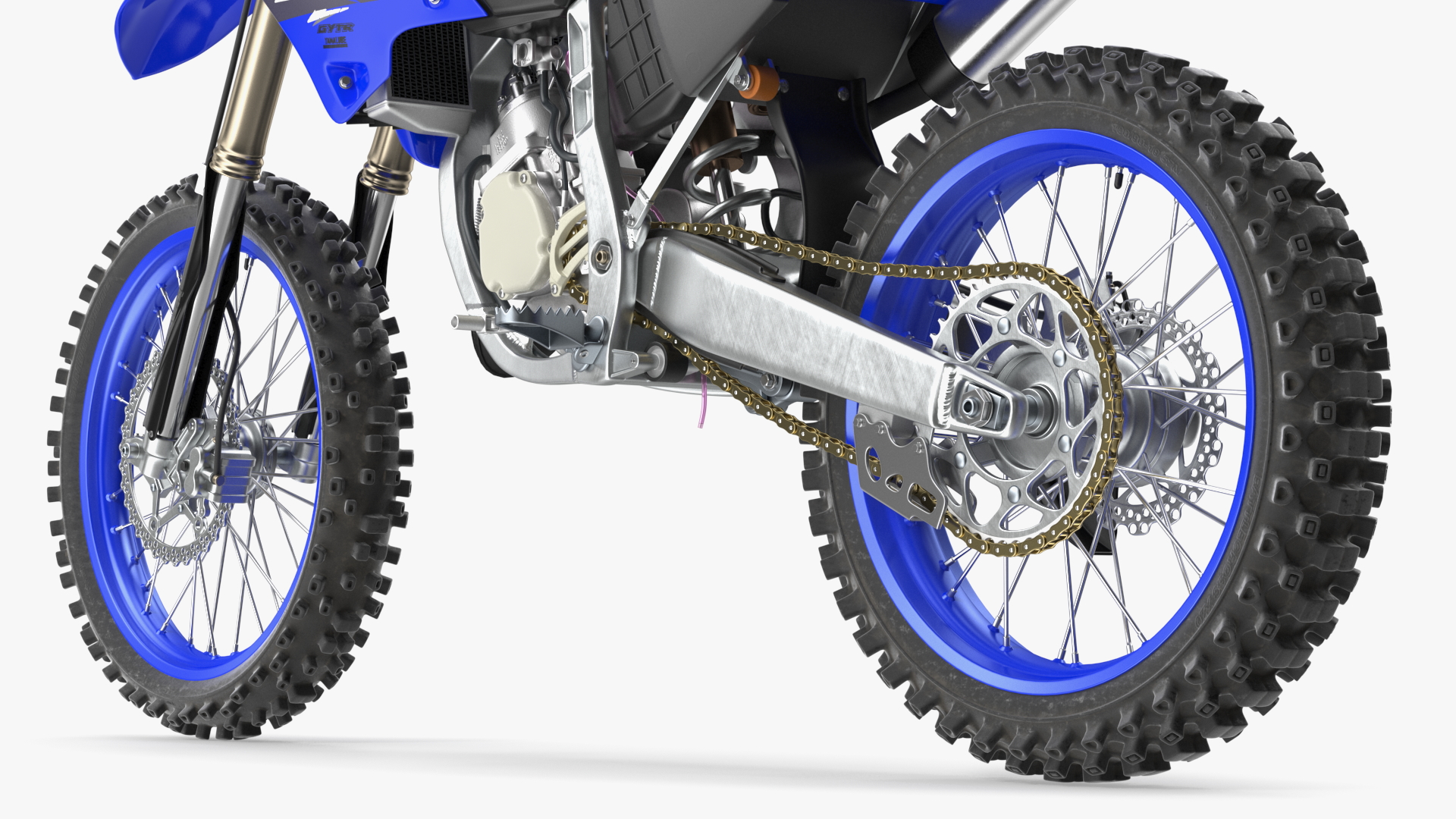 Yamaha YZ125 2022 Rigged 3D model