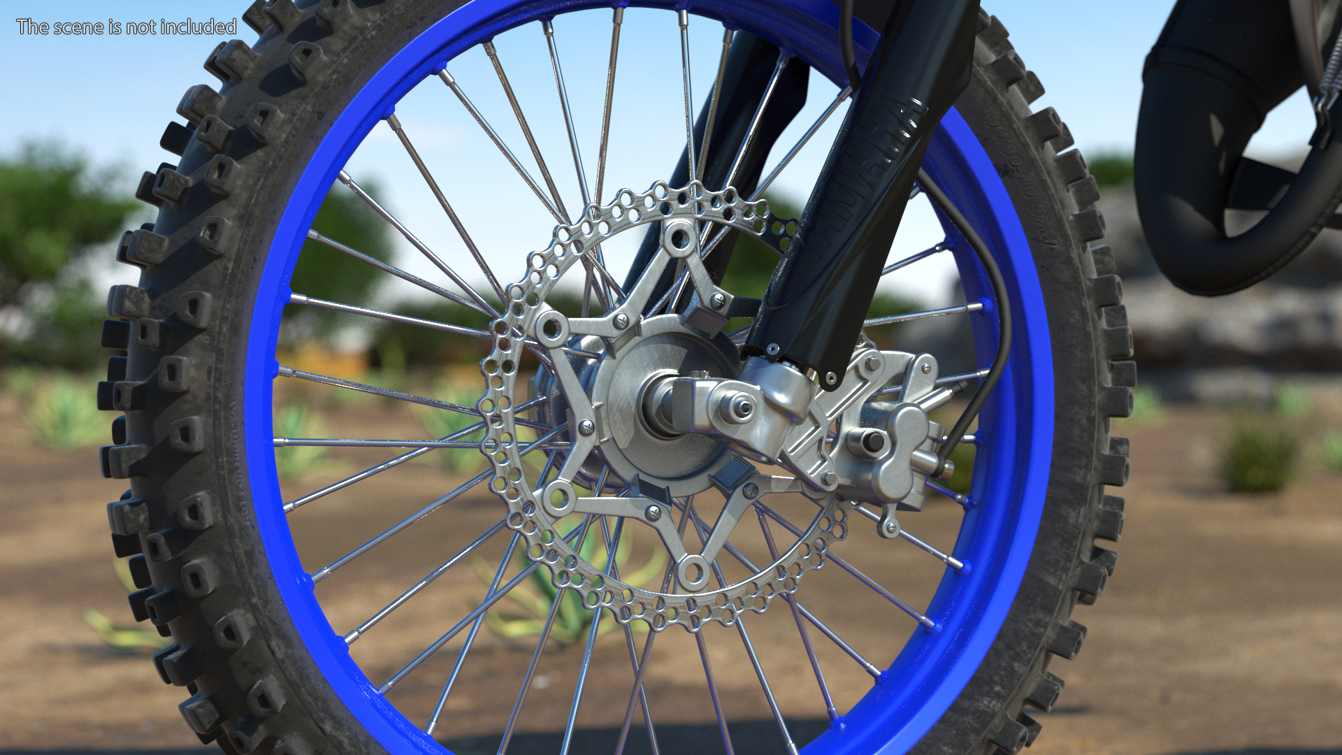 Yamaha YZ125 2022 Rigged 3D model