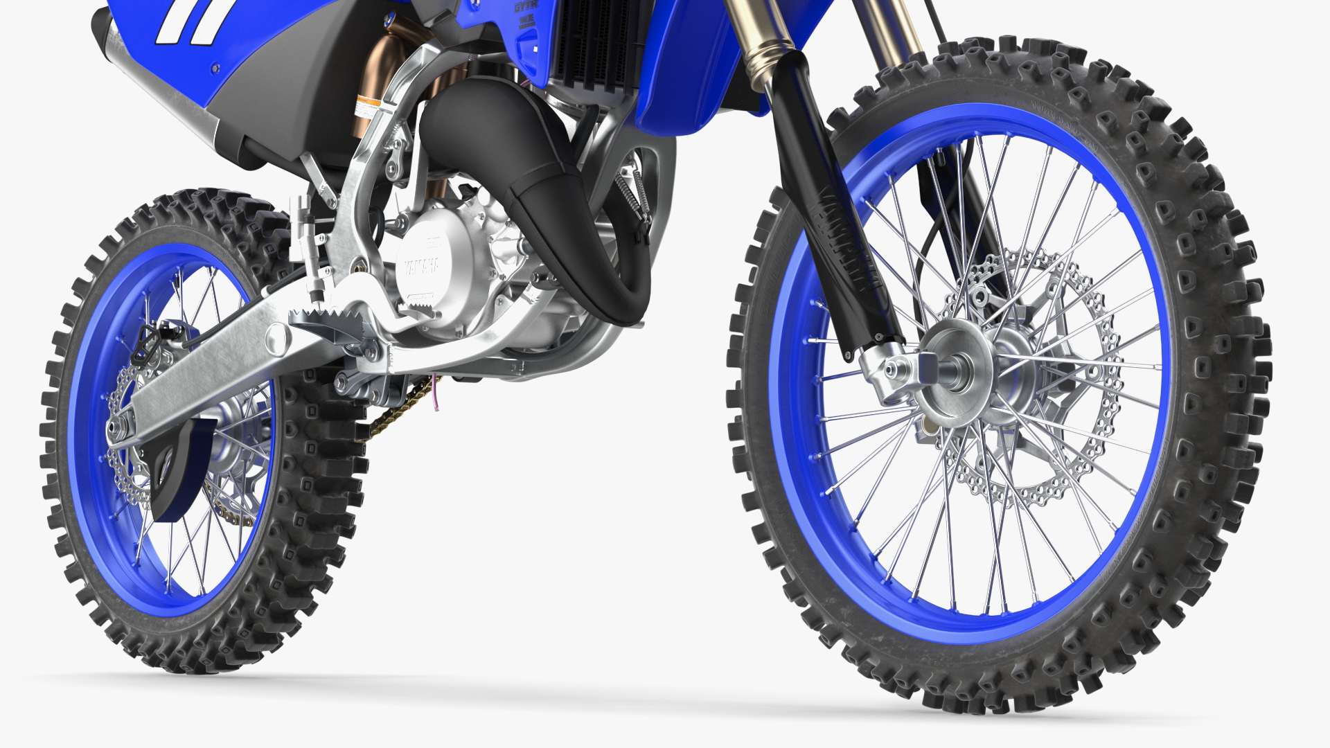 Yamaha YZ125 2022 Rigged 3D model