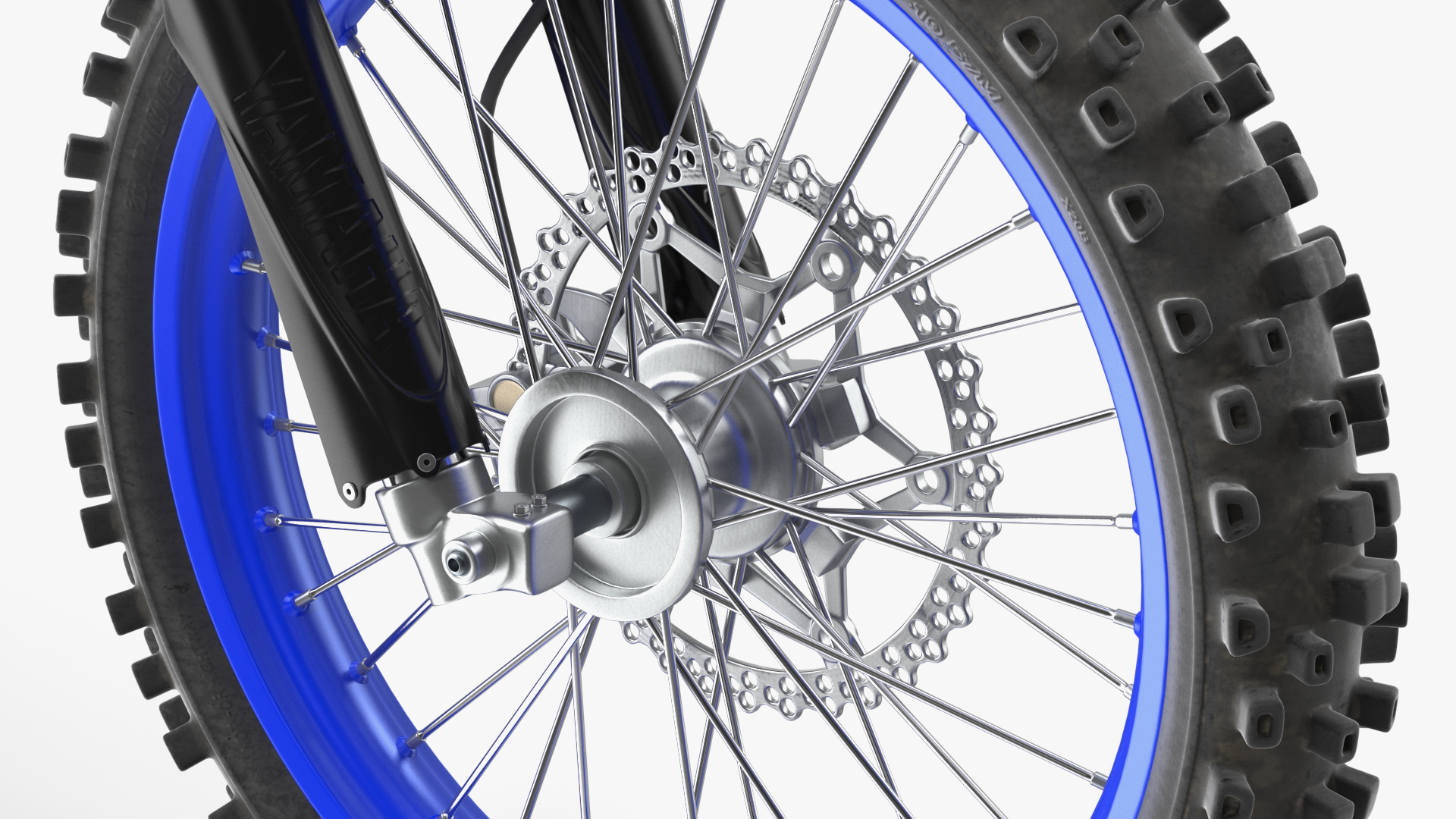 Yamaha YZ125 2022 Rigged 3D model