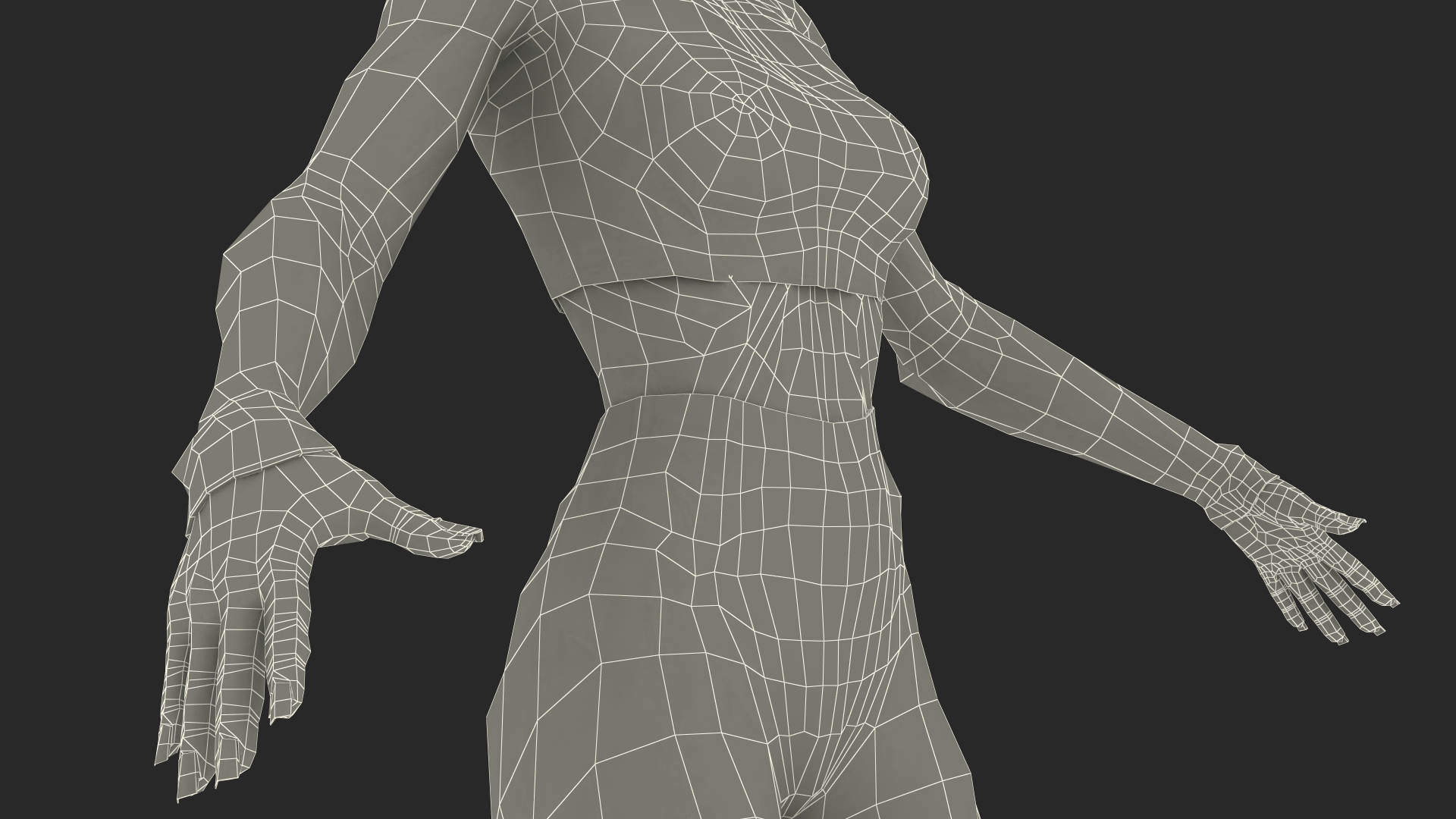 3D model Woman in Casual Clothes Rigged