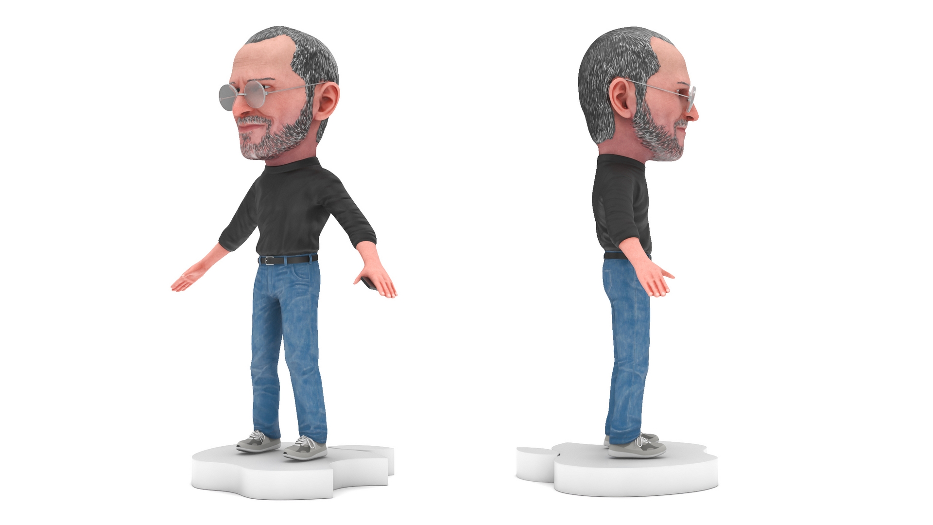 3D Tabletop Steve Jobs Figure