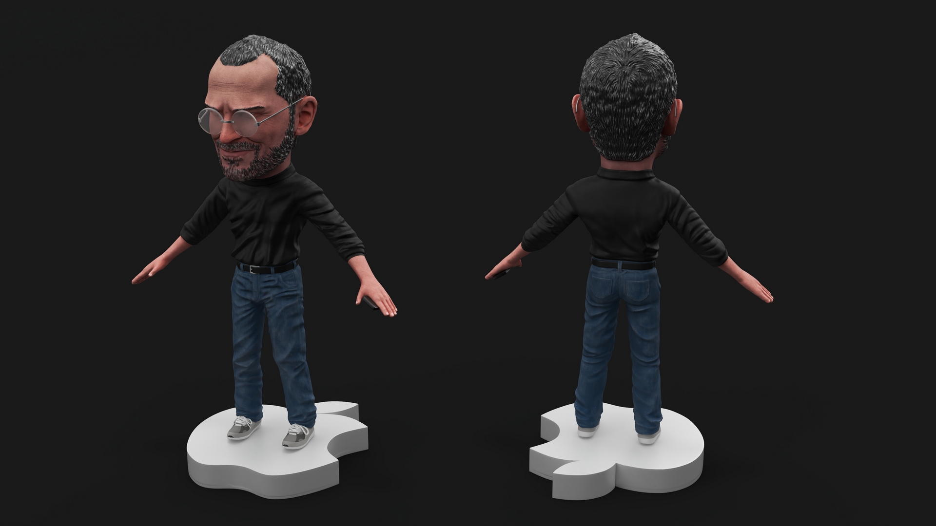 3D Tabletop Steve Jobs Figure