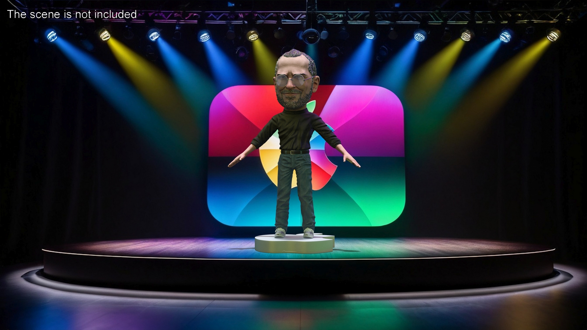 3D Tabletop Steve Jobs Figure