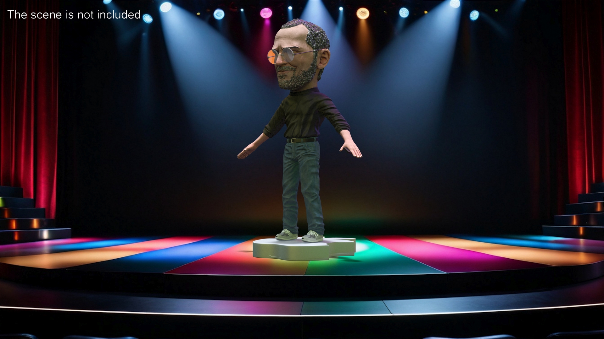 3D Tabletop Steve Jobs Figure