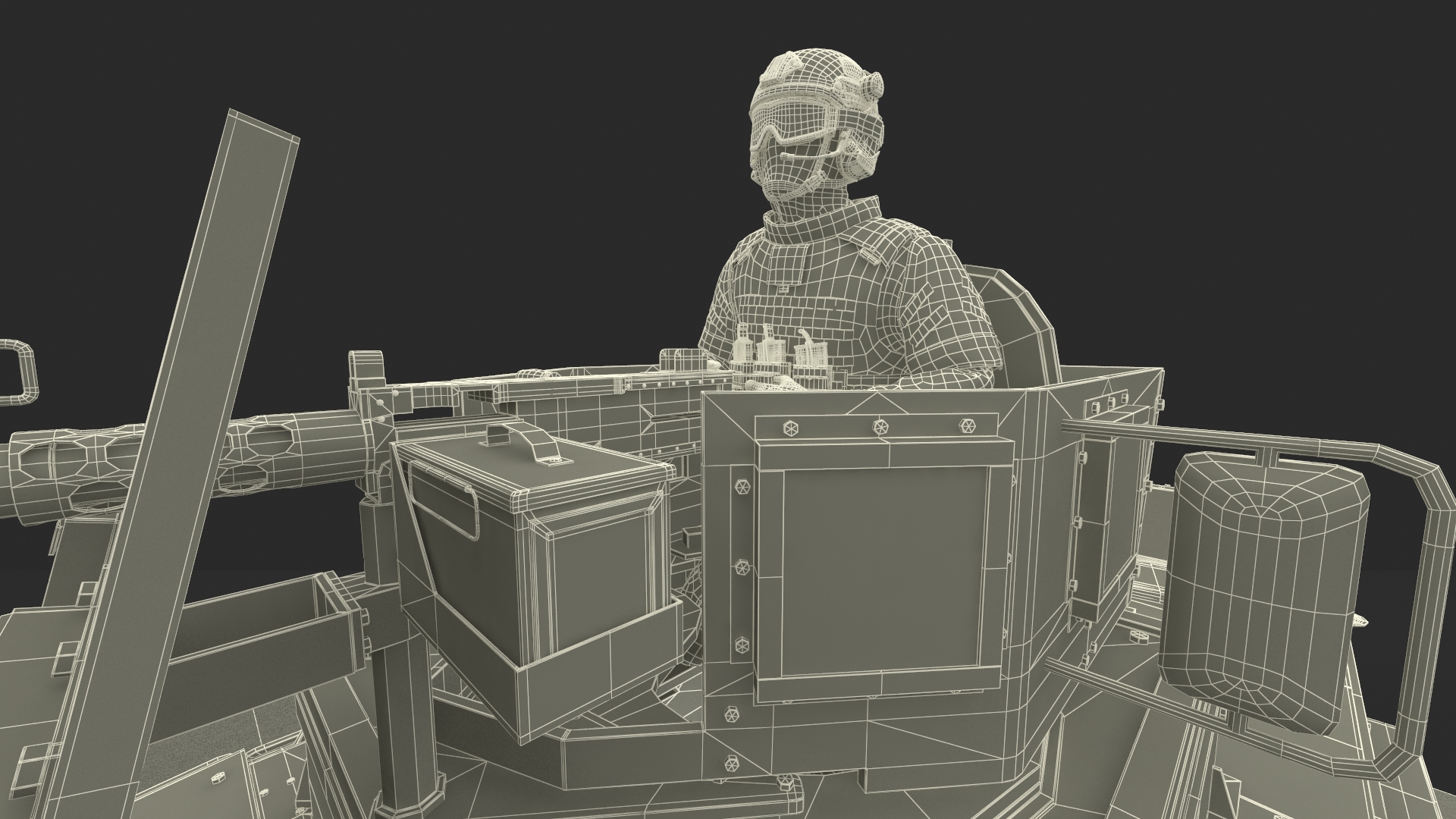 3D Armored Police Rescue Vehicle with Driver and Shooter model