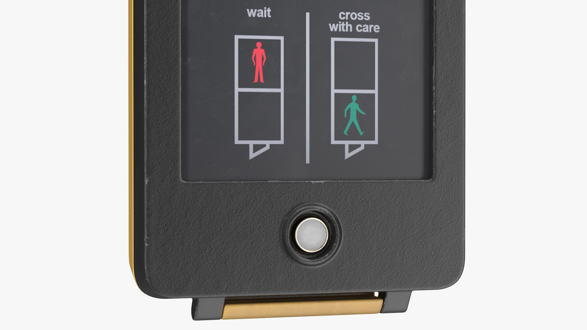 3D London pedestrian crosswalk button Off model