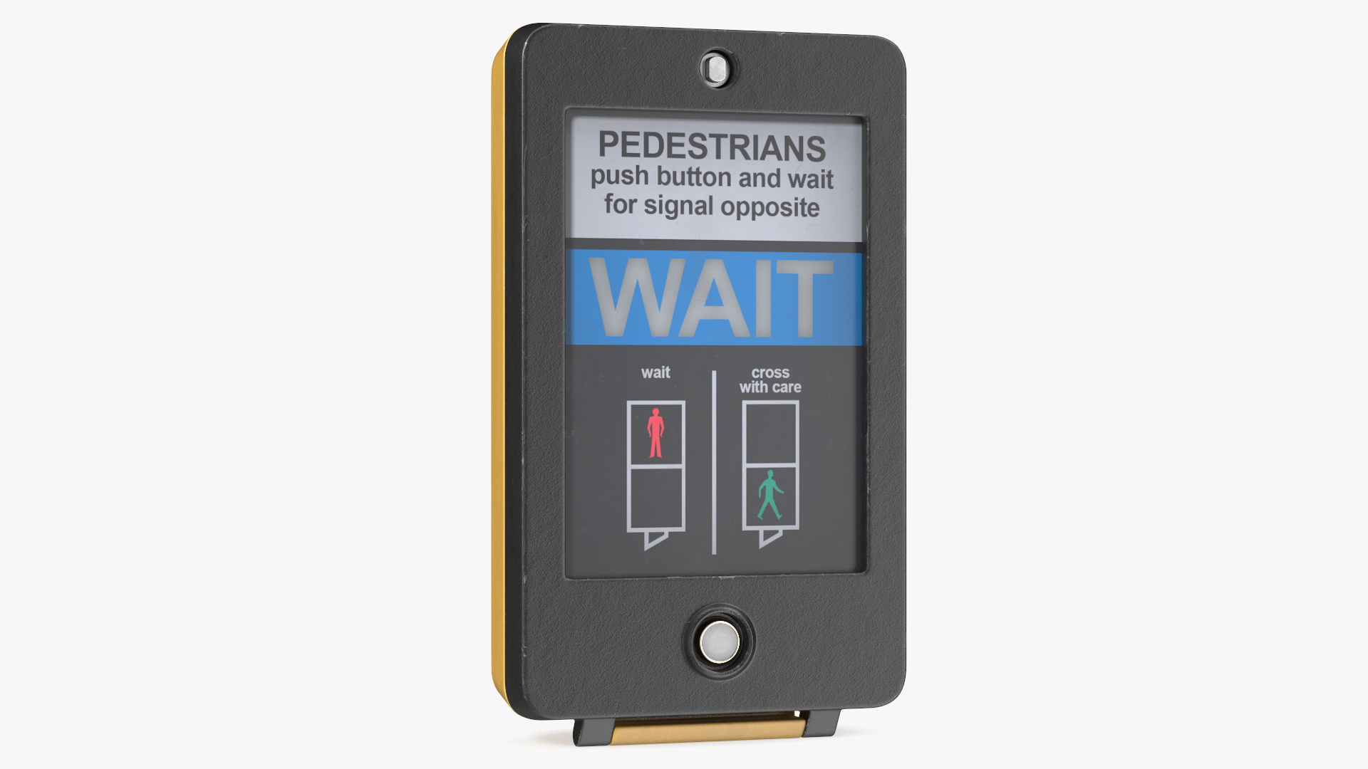 3D London pedestrian crosswalk button Off model