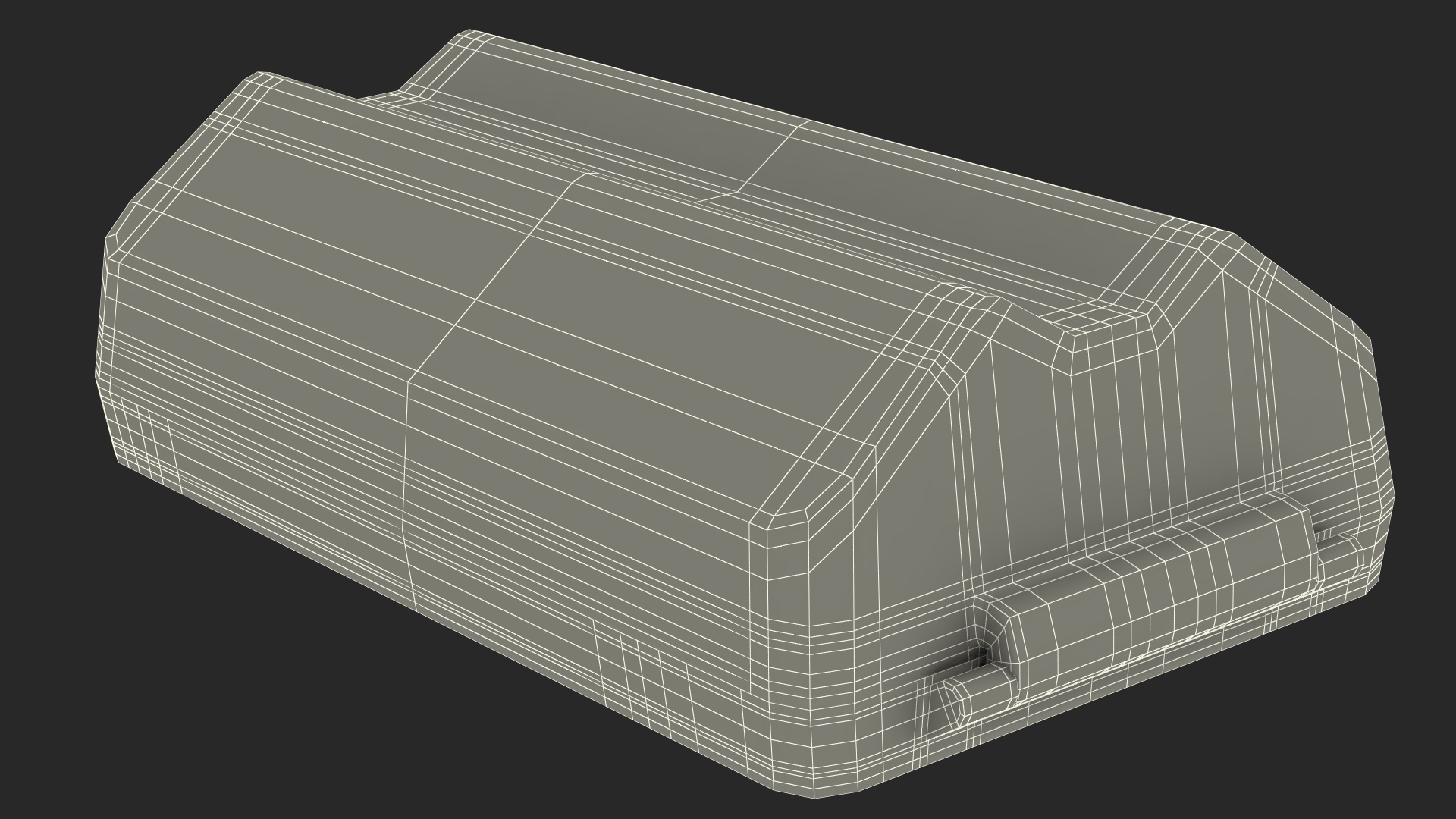 3D London pedestrian crosswalk button Off model