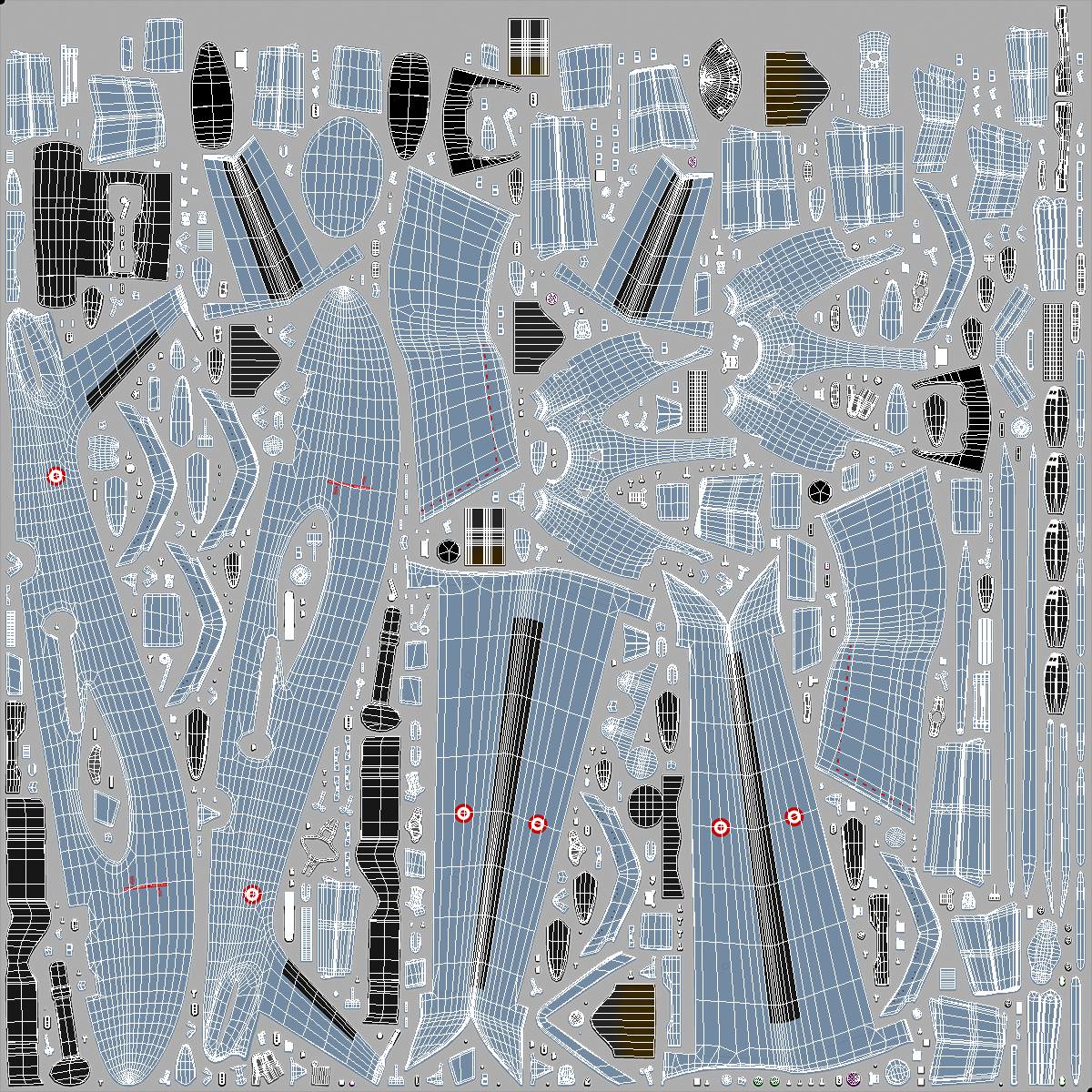 Tactical Aerial Combat Drone Rigged for Cinema 4D 3D model
