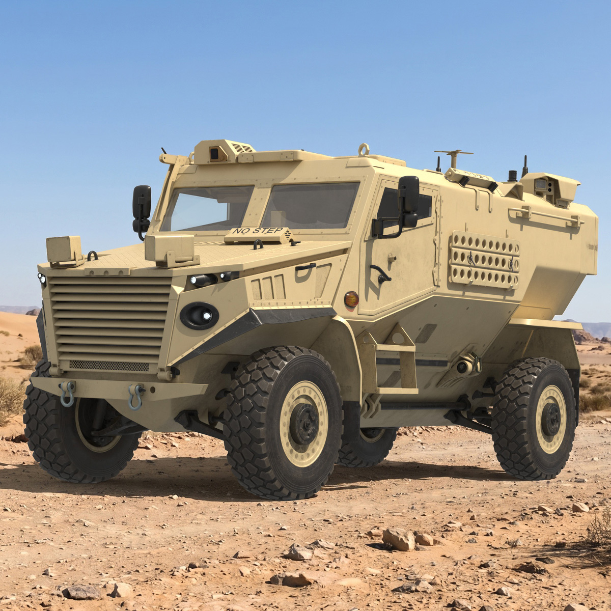 Military Foxhound Scout Vehicle Simplified