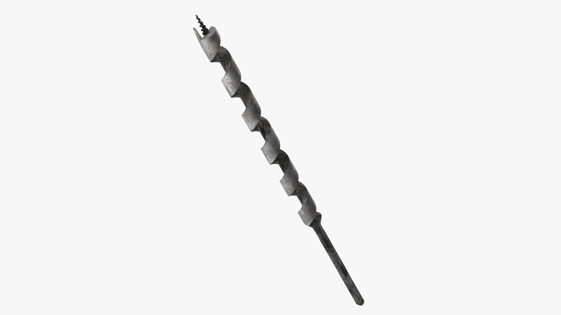 Auger Wood Drill Bit Old 3D model