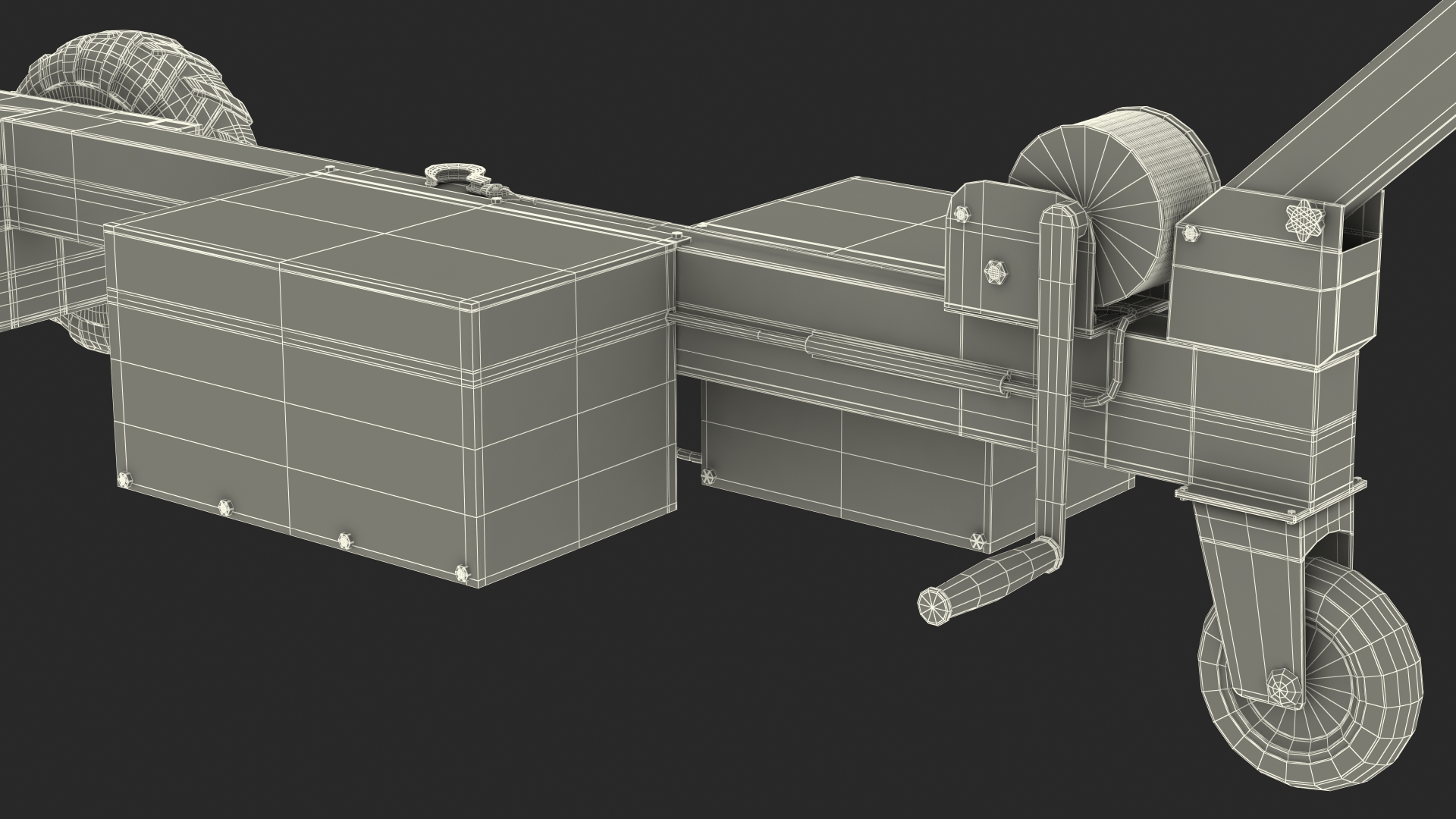 Tow Tug with Light Aircraft 3D